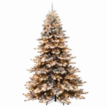 2.3 m Sapin de Noël artificiel pré-éclairé Royal Majestic Fraser, lumières claires