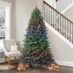Sapin de Noël Artificiel à Micro-LED Radiantes Pré-éclairées de 2.3 m